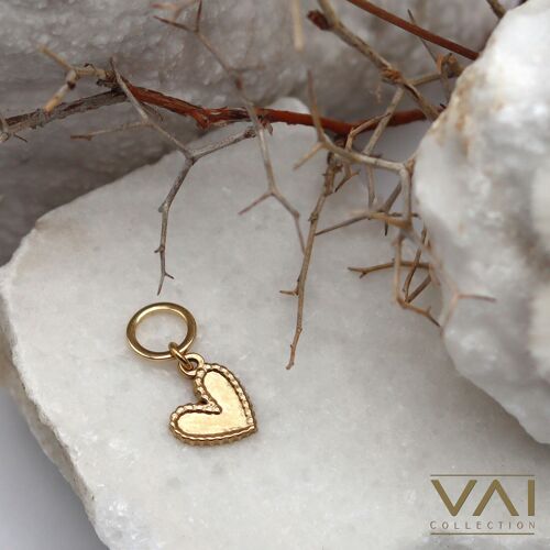 Charm “Lonely Heart” Handmade Jewellery, High Quality Tarnish-free Hypoallergenic Stainless Steel.