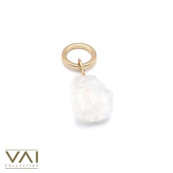 Charm « Dry Martini », bijoux en pierres précieuses, faits à la main avec du quartz cristal naturel. 2