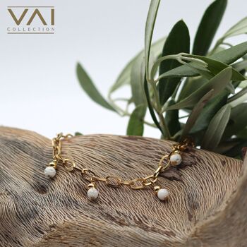 Bracelet de pierres précieuses « Voie lactée », bijoux en pierres précieuses naturelles faites à la main, jade et lave. 3