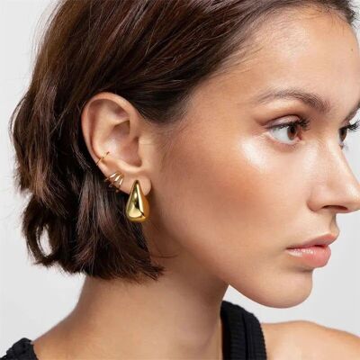 Boucles d'oreilles pendantes en or