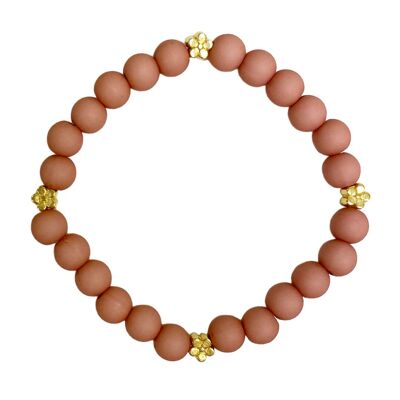 Mädchenarmband Blumen rosa | Kinderschmuck