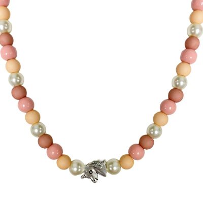 girls necklace unicorn pink | handmade children's jewelry