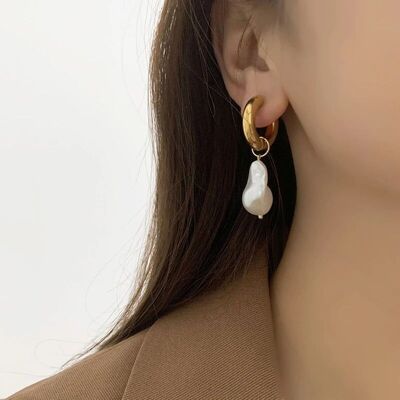 Boucles d'Oreilles Alice Acier Inoxydable