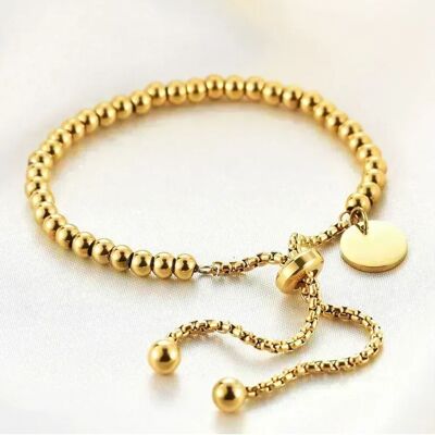 18K Gold Plated beaded bracelet vintage modern