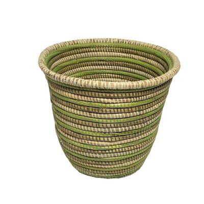 Galou waste paper basket - tricolor green