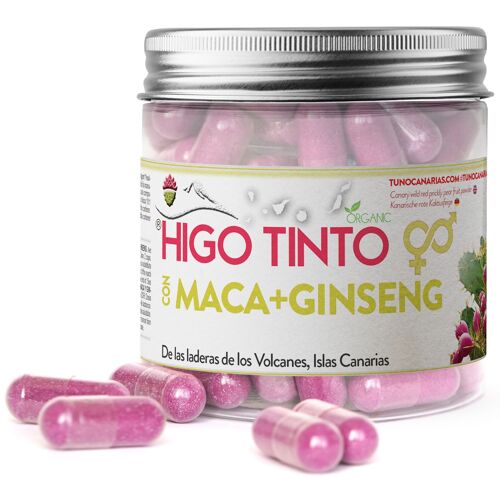 HIGO TINTO con Magnesio y Triptófano – Reduce la ansiedad y el cansancio MACA y GINSENG