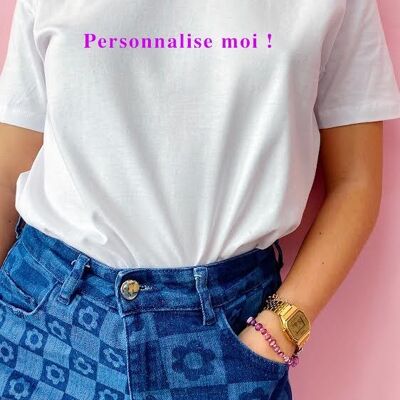 Customizable embroidered t-shirt