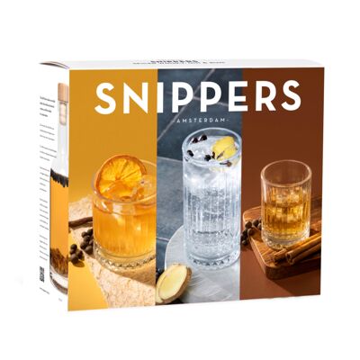 Confezione regalo Snippers Botanicals Mix SWGR 3 bicchieri