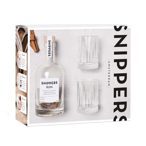 Snippers Originals Gift Pack Rum 2 Glasses