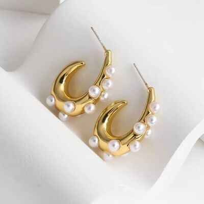 Nataly Earrings in Gold