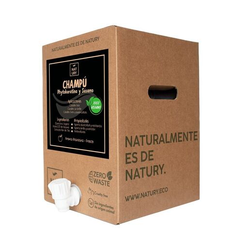 Champú Natural con Phytokeratina y Aceite de Sésamo 15 lt