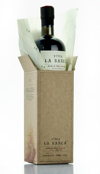 Huile d'Olive Fumée "FINCA LA BARCA" bouteille 250ml - Coffret Cadeau 2
