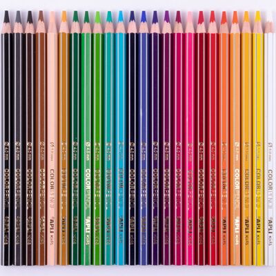 Crayons de couleur 24 pièces