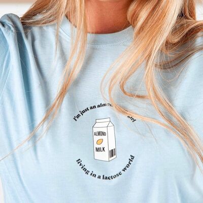 T-Shirt "Almond Milk Girl"__XS / Bianco