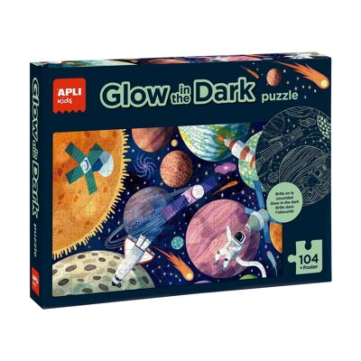 Glow in the dark puzzle Solar System