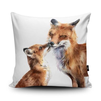 Coussin en daim végétalien Fox Kiss