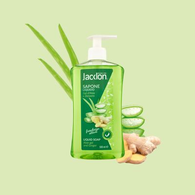 SAPONE LIQUIDO GEL D'ALOE E ZENZERO 500 ML JACKLON