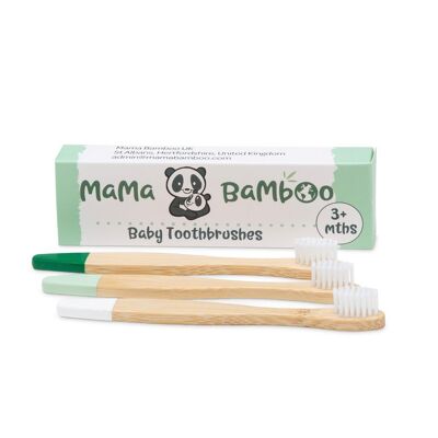 Cepillos de dientes para bebé Mama Bamboo