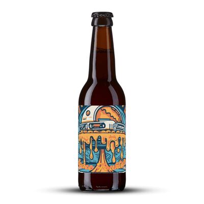 Birra al caramello ambrato Space Fountain - Bottiglia da 33 cl