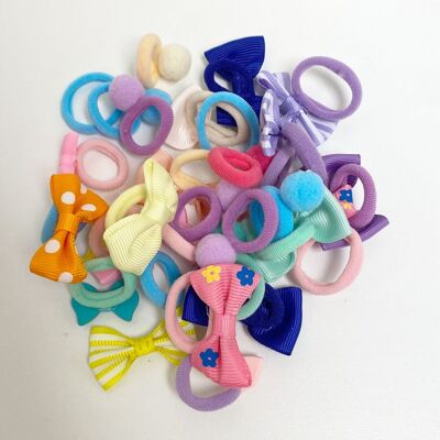 baby hair elastics colorful