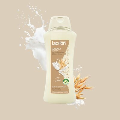 SHOWER BATH WITH VEGETABLE RICE AND OAT MILK 750 ML JACKLON