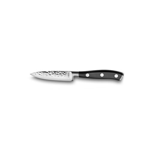 Carbon - Couteau d'office 9 cm martelé avec protection de lame - Sabatier Trompette