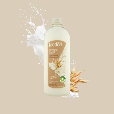 LIQUID SOAP REFILL WITH VEGETABLE RICE AND OAT MILK 1000 ML JACKLON