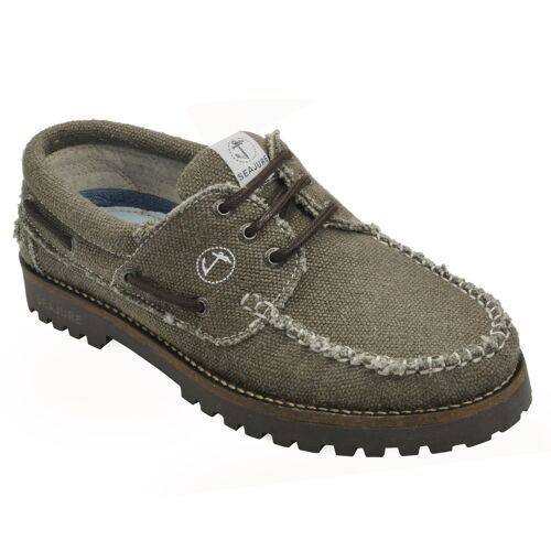 Men’s Boat Shoes Hemp & Vegan Seajure Vik Brown