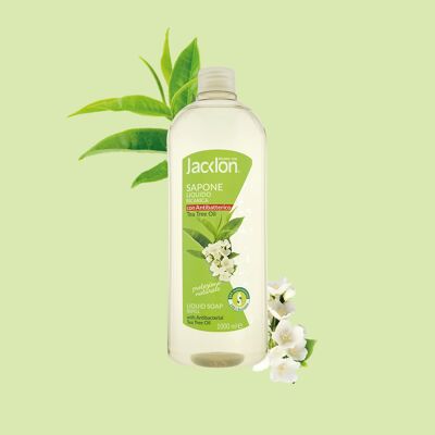 RICARICA SAPONE LIQUIDO ANTIBATTERICO CON TEA TREE OIL 1000 ML JACKLON