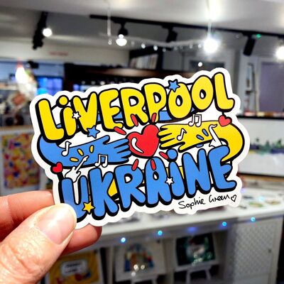 Eurovision Liverpool aime l’Ukraine Sticker