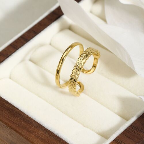 Bague ajustable en acier inoxydable - BG310084