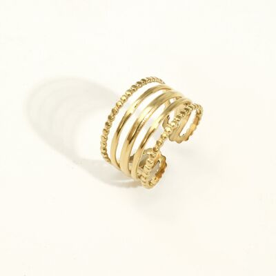 Bague ajustable en acier inoxydable - BG310087