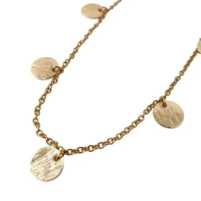 Annabelle Necklace in Stainless Steel and Brass
