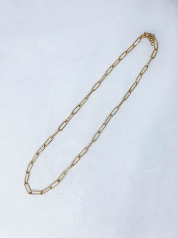 Collier Trombone strié en acier inoxydable 5