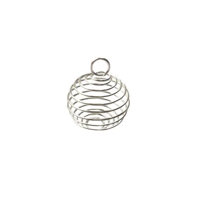 Metal Spiral Cage Pendant, 2cm, Single