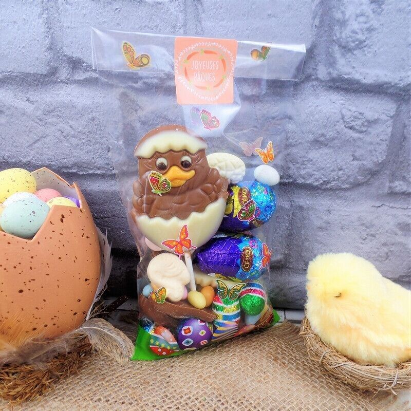 Bag of Easter candies and chocolates