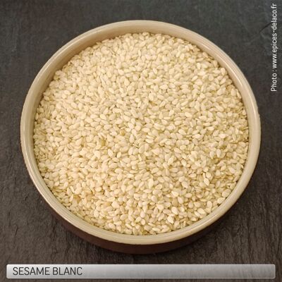 Semillas de SÉSAMO BLANCO - condimento, hierba, especia y saborizante - recarga ecológica