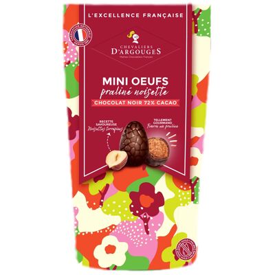 SACHET - OEUFS PRALINÉ CHOCOLAT NOIR 72% DE CACAO - CHOCOLAT DE PÂQUES