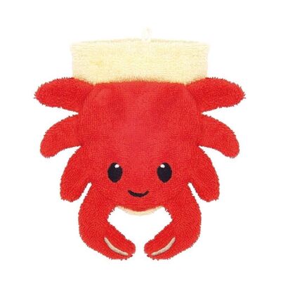 ORGANIC washcloth crab - large