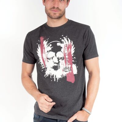 MC-T-Shirt mit Totenkopf-Print