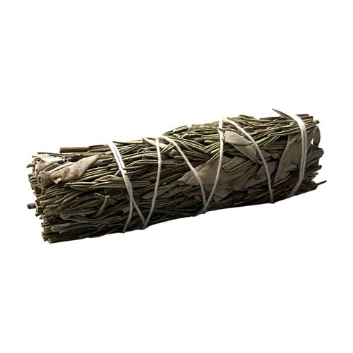 Sage Smudge Stick, White Sage and Rosemary, 4"
