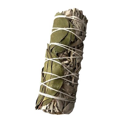 Sage Smudge Stick, Weißer Salbei und Eukalyptus, 4"