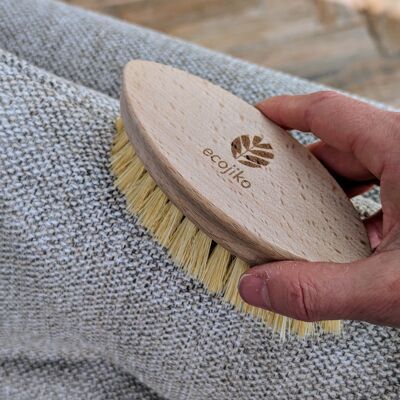 Brosse de nettoyage tout usage sans plastique en bois de hêtre