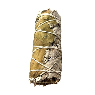 Sage Smudge Stick, White Sage and Peppermint, 4"