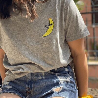 T-Shirt "Banana"__S / Melange