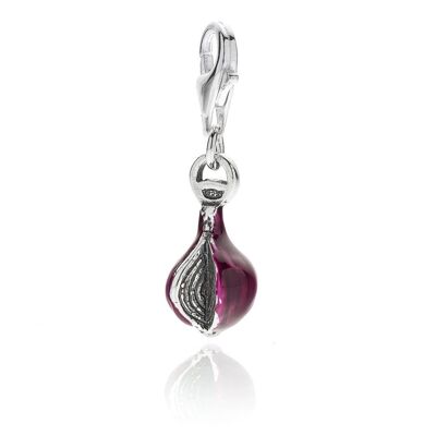 Tropea-Zwiebel-Charm aus Sterlingsilber und Emaille