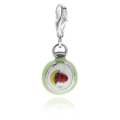 Charm Cassata sicilienne en argent sterling et émail