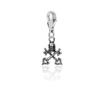 St Peter's Keys Charm in Sterling Silver