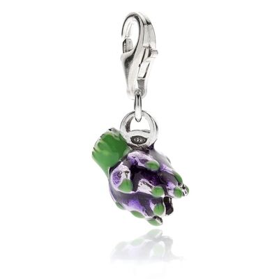 Artichoke Charm in Sterling Silver and Enamel