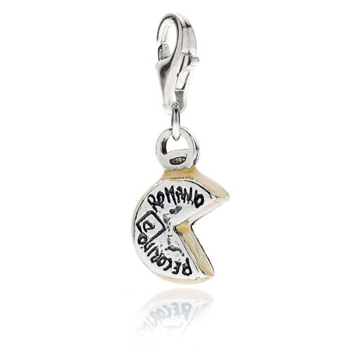 Pecorino Romano Charm in Sterling Silver and Enamel